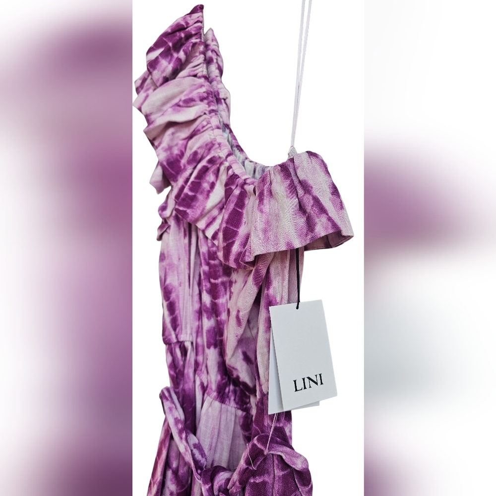 LINI - NEW Ruffled Tie-Dye Mini Dress - Picture 4 of 11